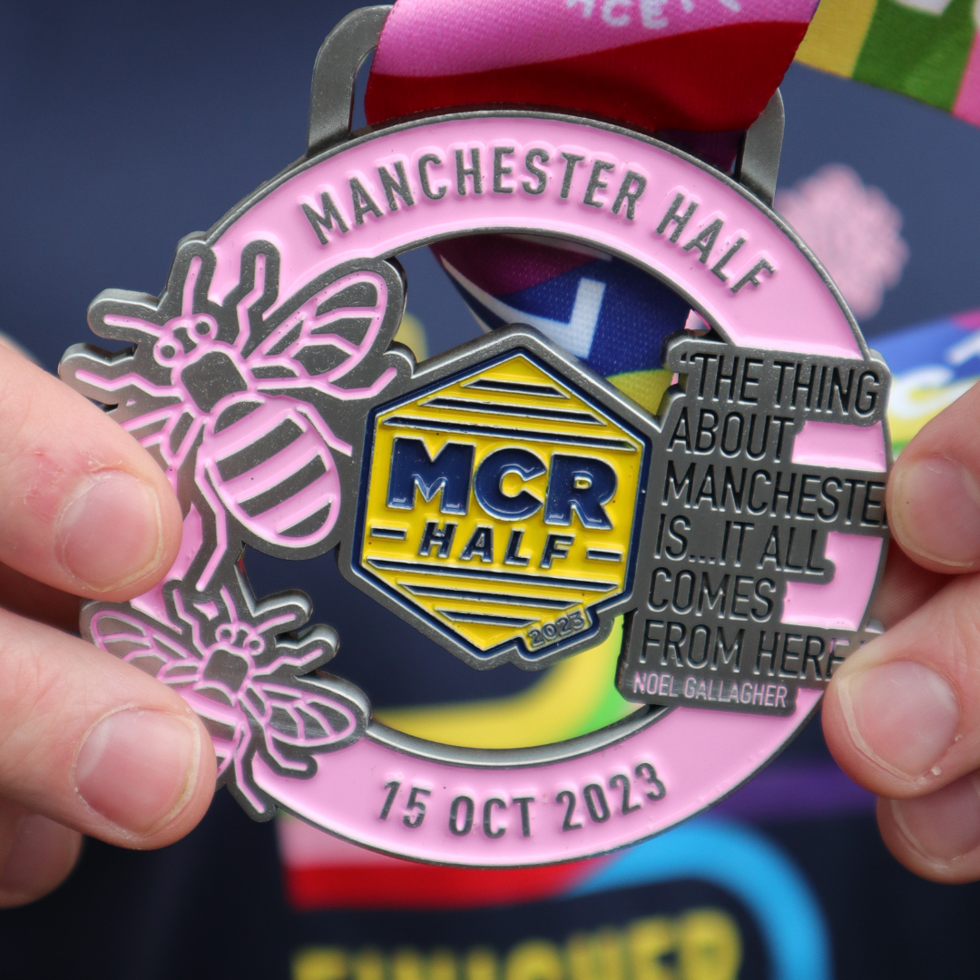 36 Different Versions of the 2023 Manchester Half Medal Manchester